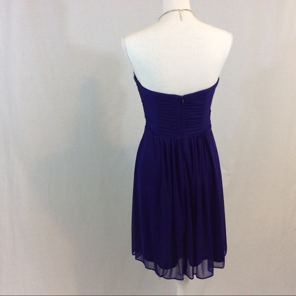 Strapless Dress Short Chiffon Dress - Picture 3 of 7